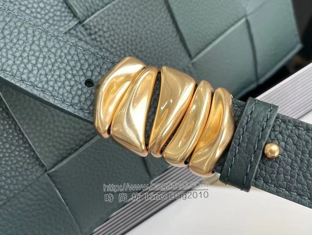 Bottega veneta高端女包 KF0017荔枝紋 寶緹嘉CASSETTE新款荔枝紋牛皮女包 BV經典款單肩斜挎包  gxz1274